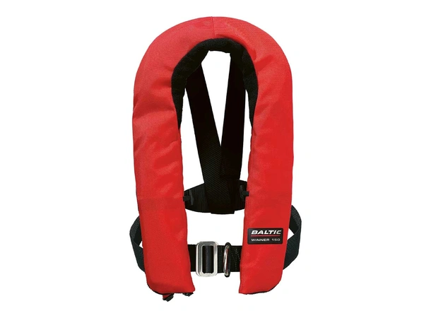 BALTIC Winner ZIP m/harness, Rød med belte og krok for sikkerhetsline